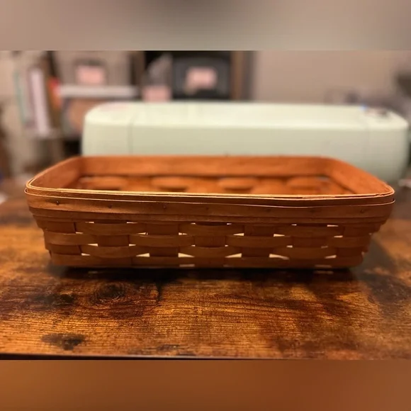 Longaberger Warm Brown Woven Basket - Picture 2 of 9